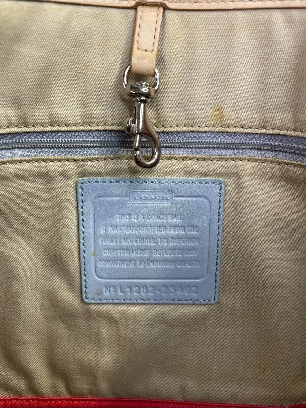 Coach Legacy Weekend Signature Painted Stripe Large Tote